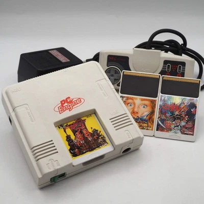 NEC PC Engine Console PI-TG001 w/ Kato-chan Ken-chan, Vigilante & Wataru Tested - Image 1 of 4