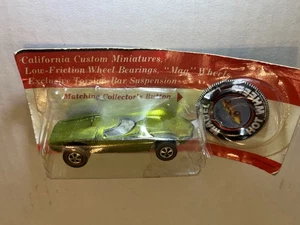 Hot Wheels Redline Turbofire 1969 Vintage Blister Pack w/button Mattel NIB *CUT! - Picture 1 of 4
