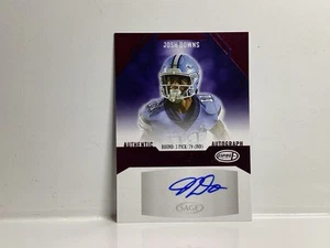 Indianapolis Colts Josh Downs Purple Foil Aspire Autograph Rookie Card N. C. Tar - Picture 1 of 2