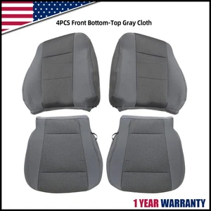 Seat Cover Gray For 2017 2018 2019 2020 2021 2022 Ford F250 F350 F450 F550 XL WT - Picture 1 of 12