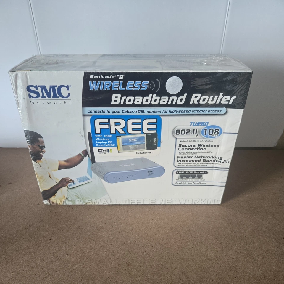 Broadband Router SMC SMCWBR14-G2 Barricade G 802.11g,108 Mbps Wireless Cable/DSL - Image 1 of 4