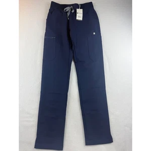 Pantaloni scrub donna FIGS collezione tecnica Yola Yoga Band XXS blu navy nuovi con etichetta - Foto 1 di 8