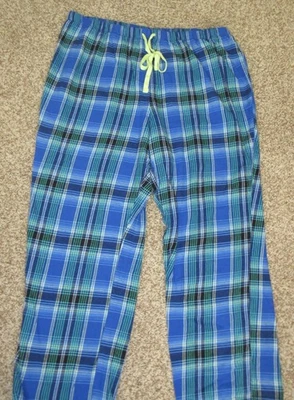 SONOMA products for life AZUL VERDE 100% franela MUJERES pijama pantalones para dormir talla XXL Foto 1 de 4