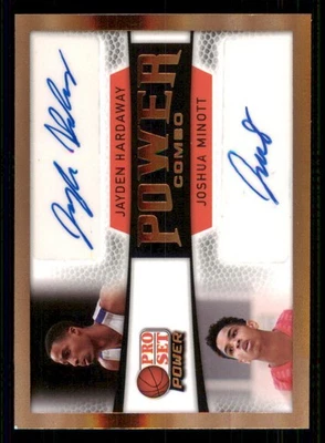 2021-22 Leaf Pro Set Power Bronze #PC07 Jayden Hardaway/Joshua Minott - Image 1 of 2