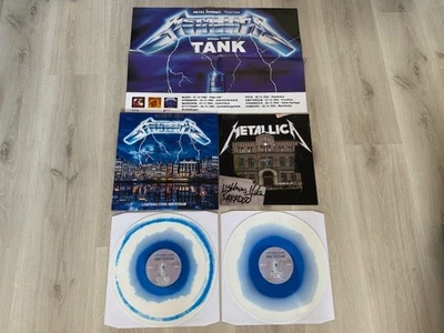 METALLICA - LIGHTNING OVER AMSTERDAM LIM. NUM. 2LP (WHITE,BLUE SWIRL) + POSTER - Image 1 of 4