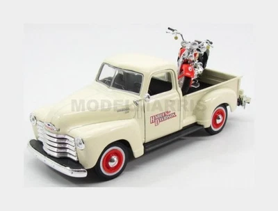 Chevrolet MAISTO 32194 - 3100 Pick-up 1950 + Moto Harley Davidson FLSTS HE Foto 1 de 2