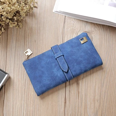 Womens Leather Wallet Clutch Large Capacity Bifold Purse Ladies Phone Handbag US - Image 1 of 4