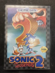 Sonic the Hedgehog 2 (SEGA Genesis, 1992) Retail Version Case + Manual - Bild 1 von 7