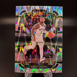 2023-24 Panini Select Tectonic Prizm Damian Lillard #63 Milwaukee Bucks - Picture 1 of 2