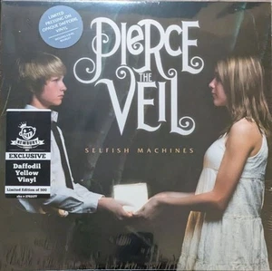 Pierce The Veil Selfish Machines Daffodil Yellow Vinyl LP Newbury Comics 500 New - Picture 1 of 2
