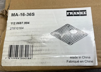 Franke MA-16-36S Maris 15-5/16" L x 14" W Estante de lavabo de acero inoxidable Foto 1 de 3