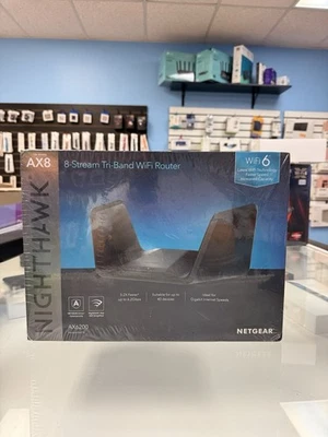 Netgear Nighthawk AX8 Tri-Band 8-Stream AX6200 WiFi 6 Router New Sealed - Image 1 of 4
