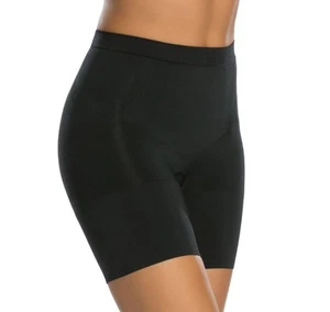 Spanx Damen Seamless Power Mid-Thigh Sculpting Short ZG3 Very Black Small Neu mit Etikett - Bild 1 von 2