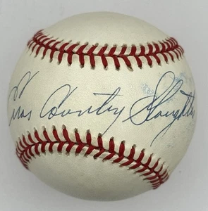 Enos Slaughter Autographed Baseball with full signature, PSA/DNA COA - Picture 1 of 5