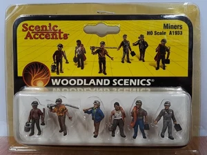 Woodland Scenics Scenic Accents A1933, Six Miners, Coal Ore, HO Scale - Picture 1 of 2