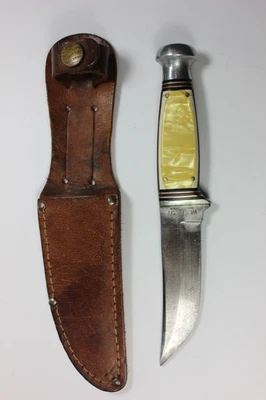 Vintage 1930's West-Cut Boulder, Colo. Pat. Applied - Pearl Pyralin Camp Knife - Image 1 of 4