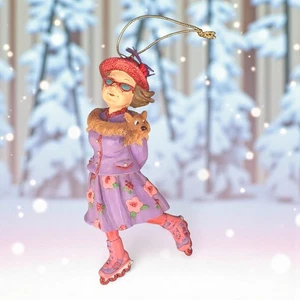 Kurt S Adler Christmas Ornament Skating Woman 6" - Picture 1 of 7