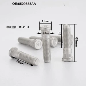 20pc M14x1.5 Wheel Lug Studs Screws For Tesla Ford Dodge Lenght 65mm - Imagen 1 de 5