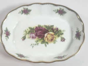 Royal Albert Old Country Roses Soap Dish Bone China England Porcelain 5.25" EUC - Picture 1 of 7