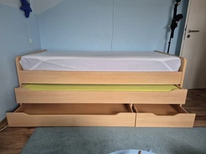 Vollholzbett 90×200 - Bild 1 von 4