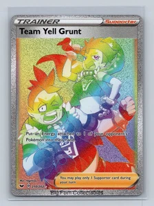 Team Yell Grunt (Secret) Secret Rare SWSH01: Sword & Shield Base Set 210/202 NM - Bild 1 von 2