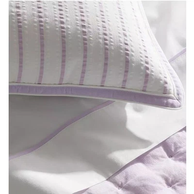 Serena and Lily Gramercy Seersucker ESTÁNDAR farsa lavanda púrpura venta al por menor $128 Foto 1 de 4