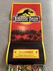Vintage Jurassic Park poster - SNES - NES - Gameboy - Promo Debut - Nintendo