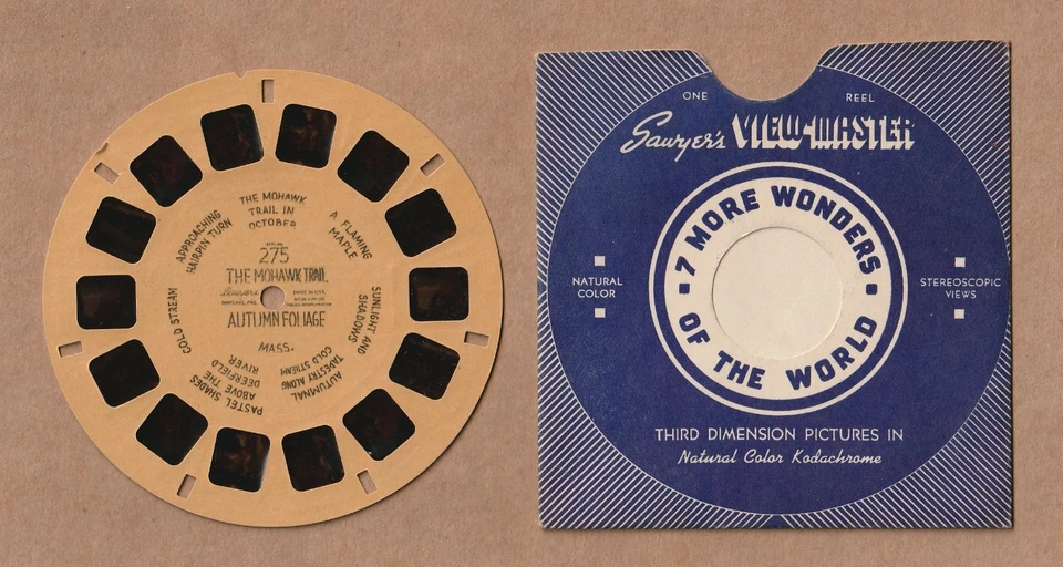 Vintage View-Master reel #275 Mohawk Trail, Massachusetts 1940s - Image 1 of 1