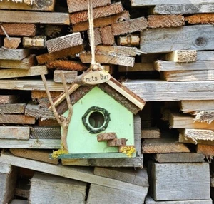 VOGELHAUS Nistkasten Holz Vogel Haus Nisthöhle Brutasten Vögel Meisen Vogelvilla - Bild 1 von 14