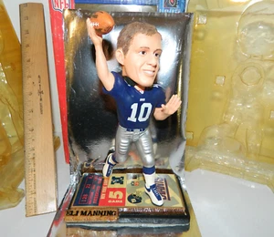 AS IS Display box Eli Manning New York Giants NFL legends BobbleHead Doll rare - Picture 1 of 11