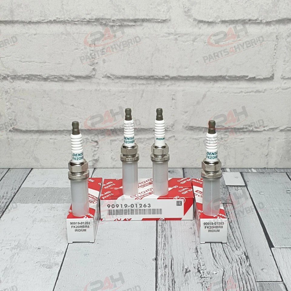 GENUINE LEXUS SPARK PLUGS DENSO IRIDIUM OEM 90919-01263 SPARK PLUGS FK20HBR8 - Image 1 of 1