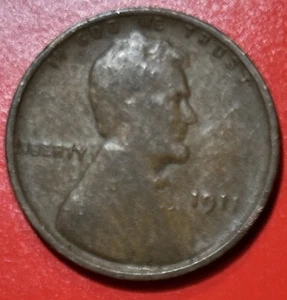 1911 LINCOLN WHEAT CENT - Picture 1 of 2