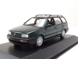 VW Golf 3 Variant Kombi 1997 Verde Metallico Modellino 1:43 Maxichamps - Foto 1 di 9