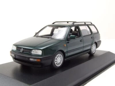 VW Golf 3 Variant Kombi 1997 Verde Metallico Modellino 1:43 Maxichamps - Immagine 1 di 4