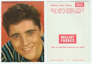 SACHA DISTEL kleine Karte herausgegeben von MILLIAT FRERES Sammlung Fotos Stars - Bild 1 von 1