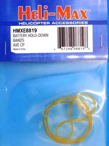 Heli-Max HMXE8819 Battery Hold-Down Bands Axe CP modellismo - Picture 1 of 1