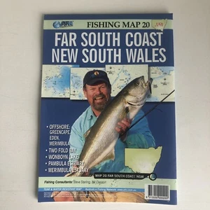 AFN Far South Coast New South Wales - Fishing Map 20 - Tear And Water Resistant - Foto 1 di 3