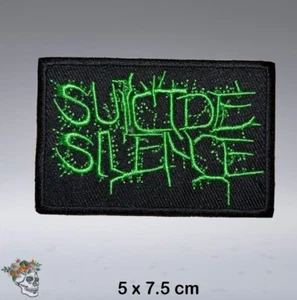 Parche bordado para coser Suicide Silence | Logo de banda de música deathcore estadounidense - Imagen 1 de 1