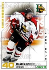 2000-01 Halifax Mooseheads #1 Brandon Benedict