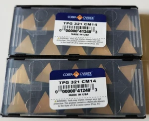 TPG 321 | CARBIDE TURNING INSERTS | USA | COATED| QTY: 20 - Picture 1 of 3