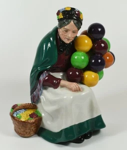 Royal Doulton Fine Bone China Figur ~ HN1315 The Old Balloon Seller - Bild 1 von 3