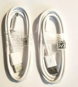 TWO (2) 3Ft Micro USB Charging Cable Data Sync Charger for Android Samsung LG - Picture 1 of 2