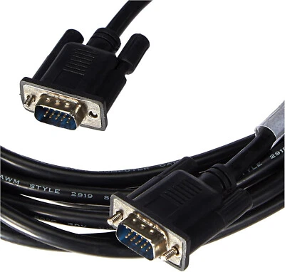 LANBERG Cavo VGA 10Mt. D-Sub 15pin HD M/M con Ferriti Doppia Schermatura - Immagine 1 di 2