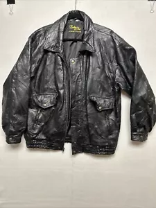 Leather & Soul Echtleder Patchwork Jacke Mantel Herren Gr. Large ~ Reißverschluss - Bild 1 von 17