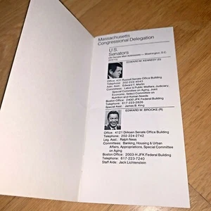 1975 NUOVA DELEGAZIONE CONGRESSUALE INGLAND LIBRO KNEDY/MUSKIE NUOVA VITA INGLAND - Foto 1 di 12