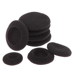 10Pcs Thick Foam Earpads Cushions Ear Pads 3.5/4.5/5.5/6cm for Round Headphone - Afbeelding 1 van 16