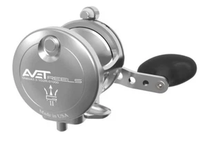 Avet SX5.3 G2 Single Speed Lever Drag Reel with Glide Plate Right Handed SILVER - Picture 1 of 2