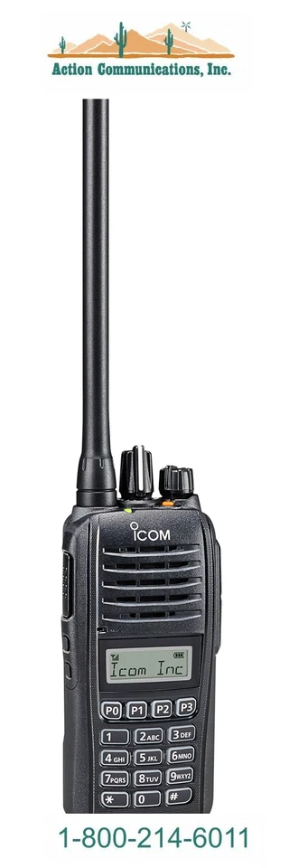 NEW ICOM IC-F1000T-84, VHF 136-174 MHZ, 5W,128 CH, FULL KEYPAD TWO WAY RADIO  - Image 1 of 1