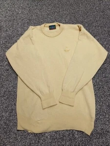 Glenmuir Pullover Herren Small gelb Lammwolle Rundhals Sweater Pulli Strick - Bild 1 von 12