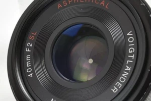  [ Excellent ] Voigtlander Ultron 40mm f/2 SL II Nikon Ai-s w/Front & Rear Cap - Picture 1 of 10